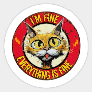 I'm Fine, Everything is Fine Sticker